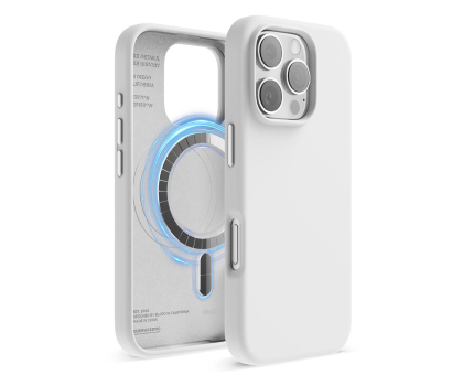 Etui do telefonów Elago Magnetic Silicone do iPhone 16 Pro White ES16MSSC63PRO-WH